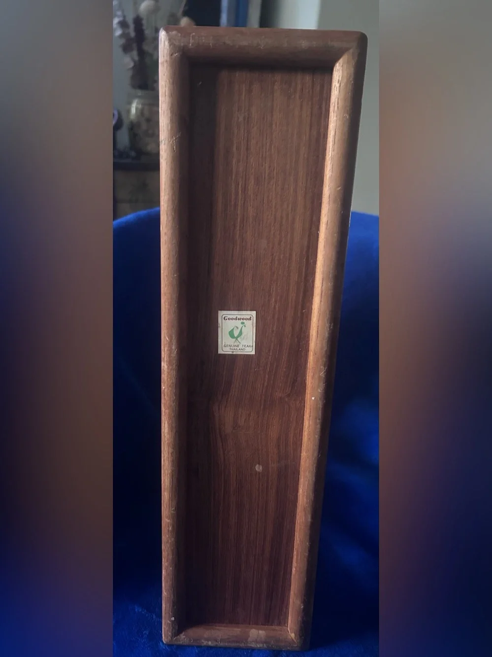 Vintage Goodwood teak wall-mounted magazine rack!